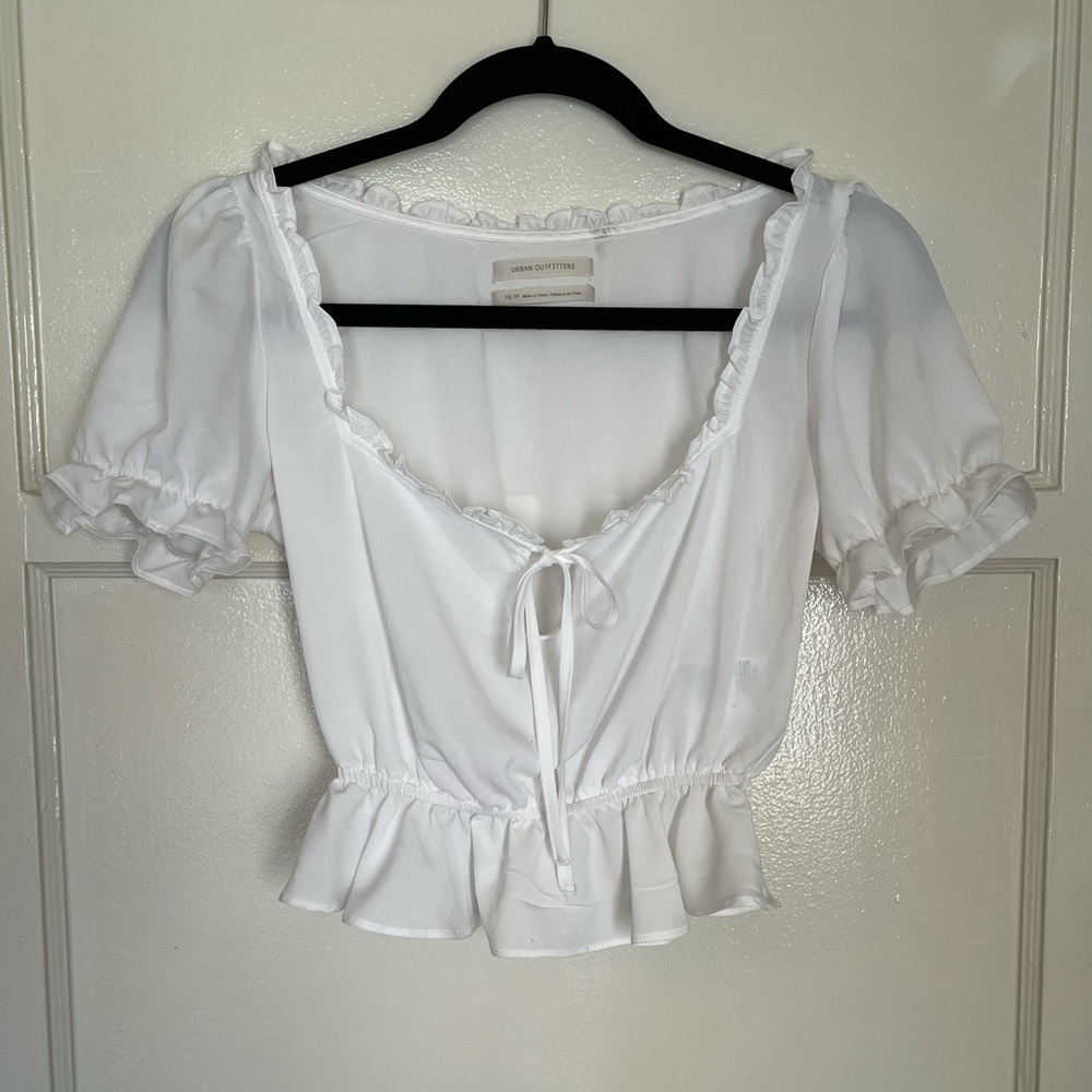 Peasant boho crop top urban outfitters XS